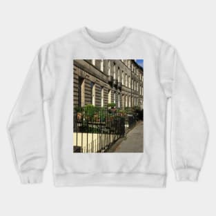 Flowers And Houses In Edinburgh Terrace Crewneck Sweatshirt